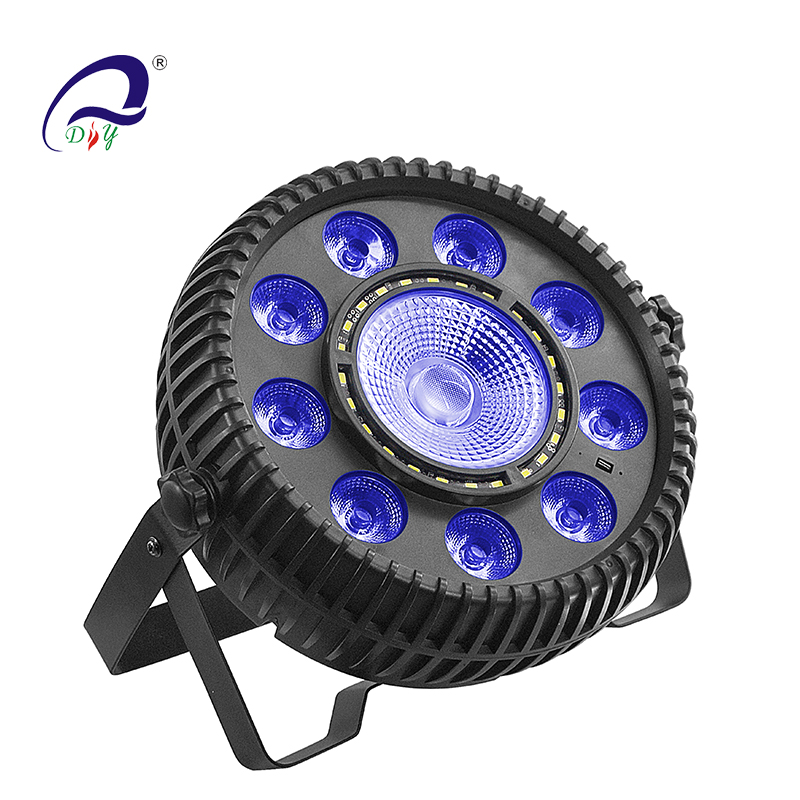 PL99H  Mini 9PCS  4IN1/ 5IN1 LED COB Strobe Par Light For Wedding