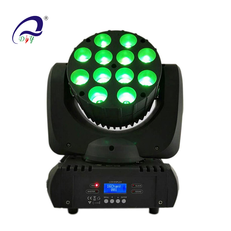 PL56A 12pcs 10w  4in1  RGBW  LED Beam  Moving  Head Light  for stage